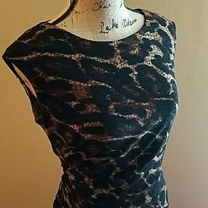 Chic Cheetah Print Midi Dress w/ Keyhole Back